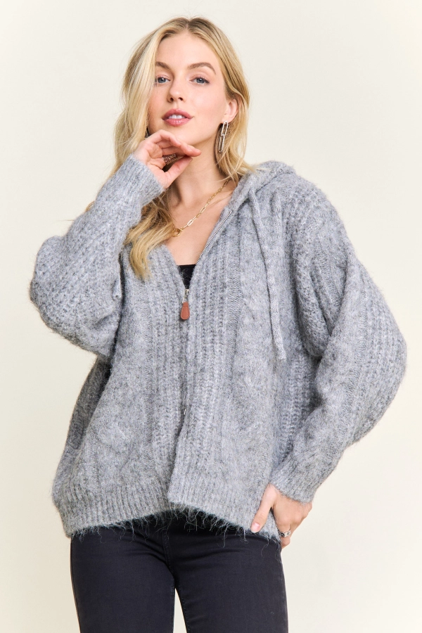 トップス UNUSED Wool knit cardigan N7267_BL0004